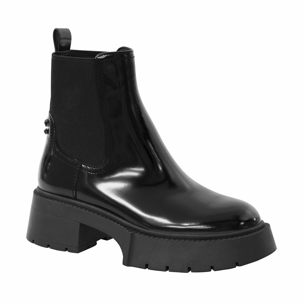 NIB COACH Women's Leah Platform Chelsea Boots